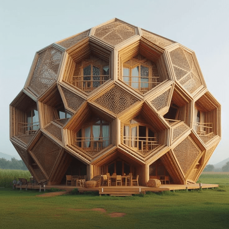 Unique hexagonal architecture